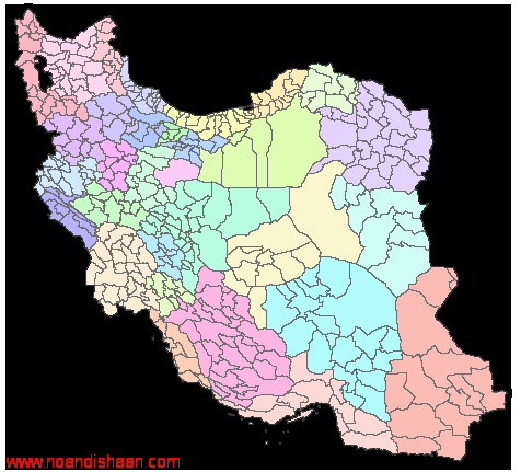 شیپ فایل تقسیمات سیاسی کشور