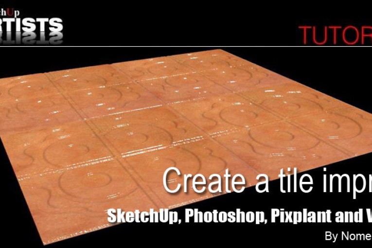 ساخت کاشی در Sketchup