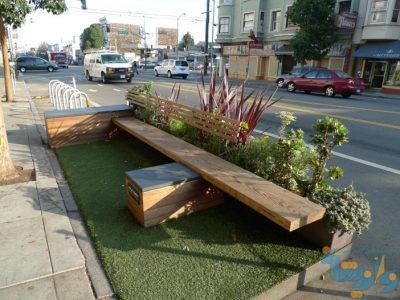 parklet در شهر سانفرانسیسکو