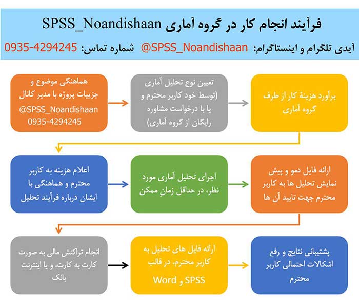 فرآیند سفارش پروژه SPSS